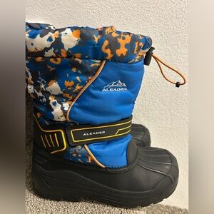 Aleader Kids Blue and Black Winter Boots
